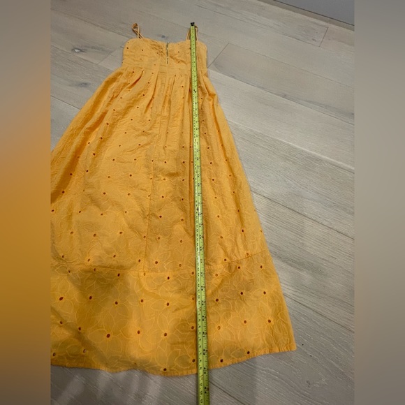 Line & Dot Orange Eyelet strapped dress - Picture 3 of 10